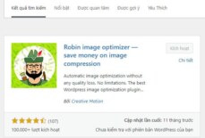 Hướng dẫn nén ảnh bằng plugin Robin Image Optimizer